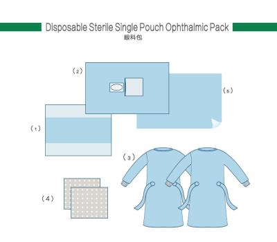 中国 眼SMSの目の外科パックの病院は袋とおおう 販売のため