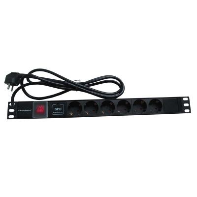 China UK PDU Socket / PDU Power Alumimum Type Power Distribution Unit 6 Ways Socket for sale