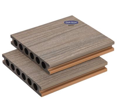 China Easily Assembled WPC Waterproof Outdoor Decking Floor outside wpc decking for sale