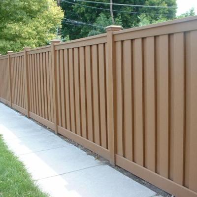 China Easily Assembled Heat Treated Pressure Composite garden wpc fence for sale