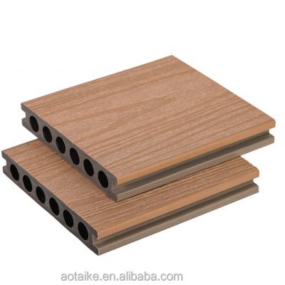 China Contemporary High Quality Custom Weather Resistant 3d Embossed Wood Grain Wpc Decking Outdoor Wooden Plastic Composite Flooring for sale