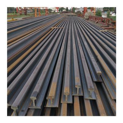 China Steel rail 54E1/60E1 grade R260 railroad steel rail heavy railway rail for sale