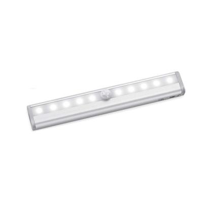 China Modern Led Cabinet Light 10 Battery Wireless Cabinet Body Light Smart Motion Sensor Led for sale