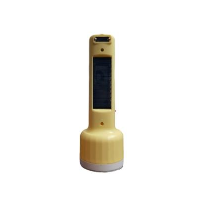 China Waterproof Ip44 Long Range High Power Household Safety Camping Hand Torch Solar Led Type Camping Flashlight for sale