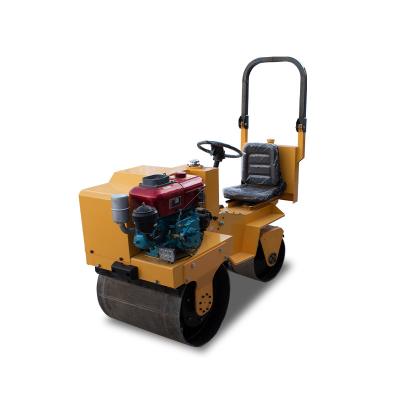 China Construction worksÂ   Mini Drive Road Roller Hydraulic Vibratory Double Drum 850kg Lathe On Road Roller for sale