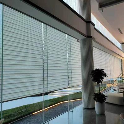 China Shutters Zebra UV Wifi Motor Blackout Shangrila Protection Windows Shades Triple Sheer Shades for sale