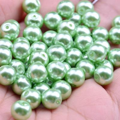 China Jewelry Making 8mm Colored Glass Bead Round Beading Loose Beads For DIY Necklace Bracelet Jewelry Accessories for sale