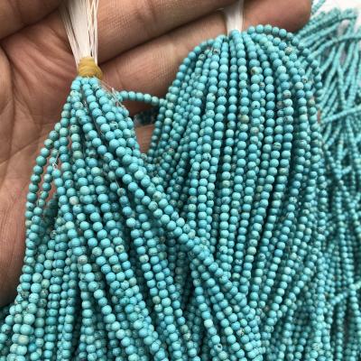 China Jewelry Making Beads Natural Stone Turquoise Round Loose Beads For DIY Bracelet Necklace Jewelry Making Accessories for sale