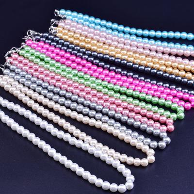 China Vintage Custom Fashion Bead Bead Choker Multicolor Glass Necklace For Women Jewelry for sale