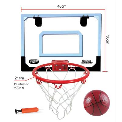 China Kids Learning Toy Mini Indoor Basketball Hoop Toys Basketball Stand Practice Shooting Game Set For Kids Basketball Hoop For Room Door for sale