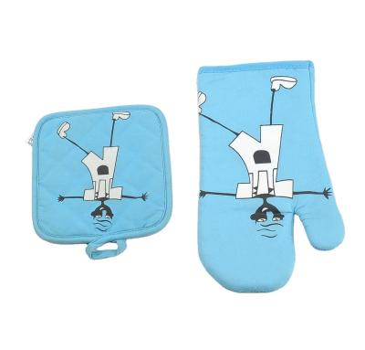 China Oven Mitten High Quality Cotton Oven Mitten Casual Wholesale Printed Adult Mittens for sale