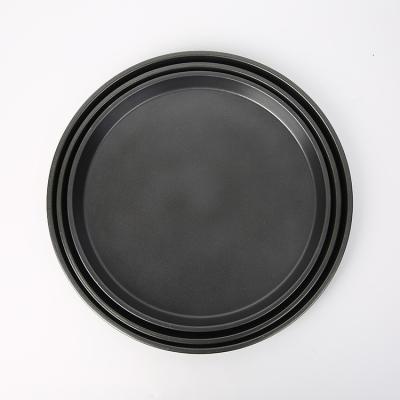 China Sustainable Hot Selling Non-Stick Round Form Shallow Mold Pizza Baking Pans For Oven for sale