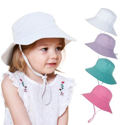 China Casual Beach Hat Summer Baby Sun Hat Kids Bucket Hat Children Anti UV UV Bucket Hat Girls for sale