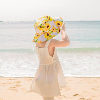 China Baby Sun Casual Hat Summer Outdoor Neck Ear Cover Anti UV Kids Beach Covers Bucket Hat 0-8 Years Old for sale