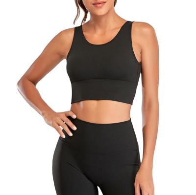 China Breathable Women Workout Fitness Gym Clothes Sports Yoga Set Crop Top Tank High Waisted Pants Leggings for sale