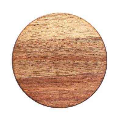 China Sustainable Durable Natural Housewarming Protectiving Wooden Drink Coasters for sale