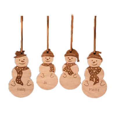 China Hot Selling Christamas Home Decoration DIY Hanging Creative Wooden Christmas Tree With Strings for sale