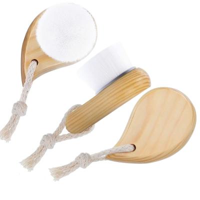 China For commercial & Home Use Face Beauty Cleansing Brush For Deep Pore Massage Skin Care Wooden Face Wash Cleansing Brush for sale