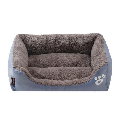 China Stocked Pet Beds and Accessories Model Cat Nest Calming Washable Soft Plush Pet Bed Dog Sofa for sale