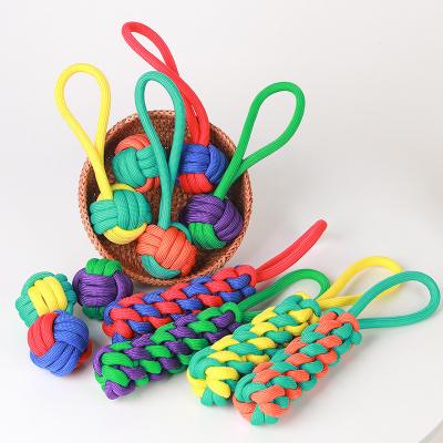 China 2022 Yiwu Feishang Toy Sustainable Pet Toy Braided Rope Durable Teeth Clean Interactive Chewing Toy For Dog for sale