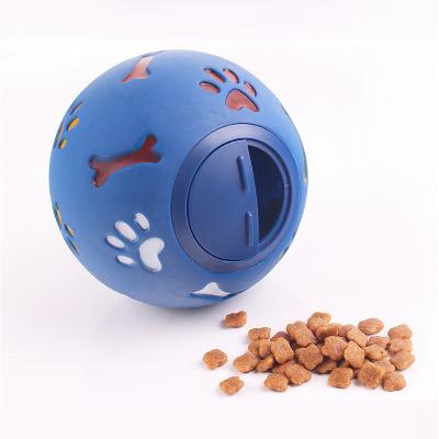 China Viable Recyclable Toy Novelty Pet Dog Training Ball Colorful Leaking Food Balls Tumbler for sale