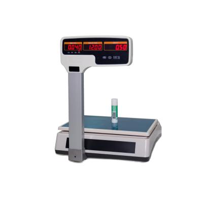 China 1/3000 Precision Cash Register Scale Weighting Sales With Printer Support 30kg HS-T30U for sale