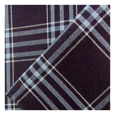 China Memory Yarn Dyed Viscous Polyester School Uniform Fabric for sale