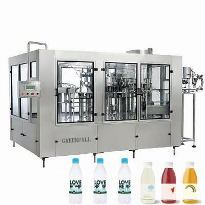 China Sale of high precision automatic three-in-one filling level juice filling and capping machine for sale