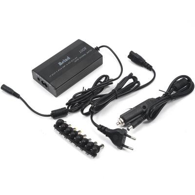 China Universal Laptop Mini Laptop 100w Car Charger Metal Case Input DC12V-24V Adjustable Output for sale