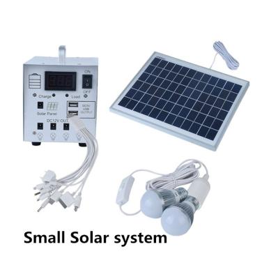 China Home Portable Lighting 10W DC 12V Solar Panel Solar Power System Kits for sale