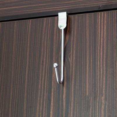 China Viable Most Favorable Metal Over Door Single Hanging Hook J Shaped Decorative Hat Coat Hook Antique Door Back Clothes Hook for sale