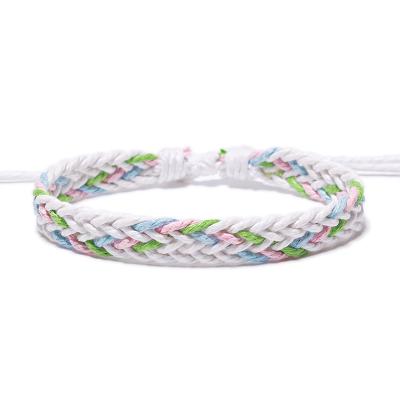 China Custom Geometry Cotton Fashion Party Friendship Couples Bracelet for sale