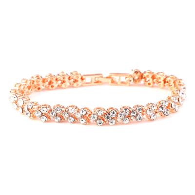 China Rose Gold Fashion Geometry Bracelet Free Size Lovers Fashion Accessory for sale