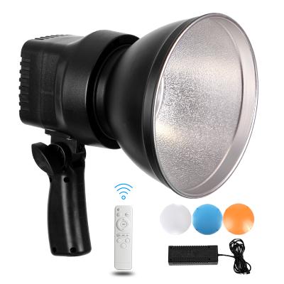 China Studio Photography Studio Light 150W LED Visual Light 5600K Daylight Dimmable Fill Light 3 Color Filter Sun Lamp and Remote Control for sale