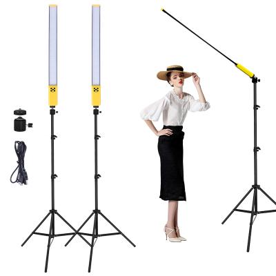 China PORTABLE Photo Studio LED Video Fill Light Dimmable Color 3000-5700K Brightness with Tripod Stand Photography Lighting Kit for YouTube for sale