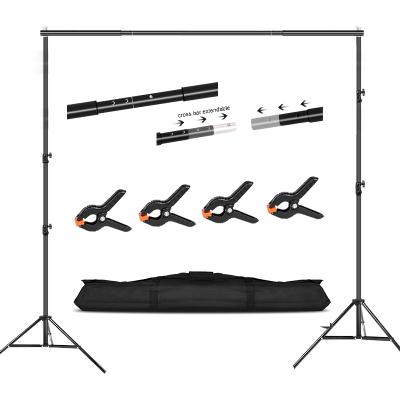 China 9.5 x 10 ft Aluminum Adjustable Photo Backdrop Stand Photography Muslin Background Support System Stand for Video Photo Studio for sale