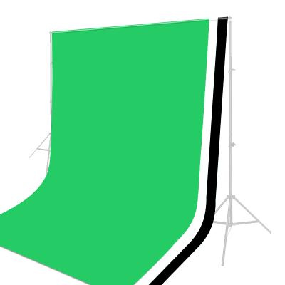 China SOLID COLOR 6.6x10ft Photography Chromakey Backdrop Muslin Backdrop Kit Green Screen Fabric Material For Video Photo Studio YouTube for sale