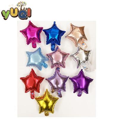 China Party 10 inch plus single color party star decoration foil balloon for sale