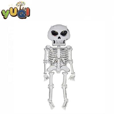 China Hot Sale Scary Skeleton Standing Party Halloween Ghost Foil Balloon for sale