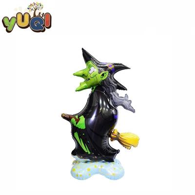 China Colorful Halloween Witches Party Ghost Bats Decorations Foil Balloons for sale