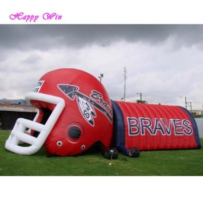 China Outdoor Promotion Customized Inflatable Football Sports Tunnel USA Outdoor Inflatable Hot Sale Helmet Inflatable Mascot Tunnel Event Tunnel for sale