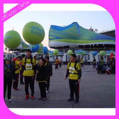 China Giant Inflatable Backpack Balloon Shoe Shape Inflatable Backpack Ball Customized New Product Promotion Design For Advertising for sale