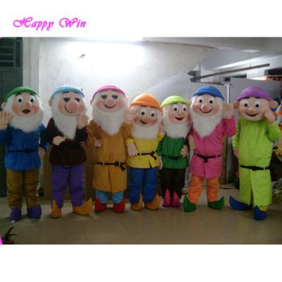 China Vivid Cheap Promotion Activity/Advertising Seven Dwarfs Mascot Costume Cartoon Character Mascot Costume For Adults for sale