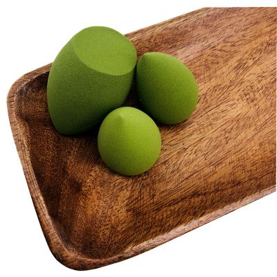 China Low Moq Makeup Sponge Set Pack Super Soft Organic Makeup Sponges Green Puff for sale