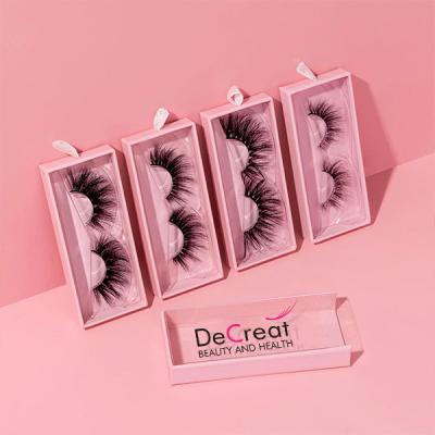 China Natural Soft Eyelash Vendor Customized 3D Boxes Faux Mink Eyelash Silk Eyelashes Full Strip Lashes for sale