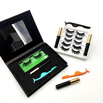 China Private Label Natural Soft Handmade Wrap Lashes Faux Mink Magnetic Lashes Wholesale for sale