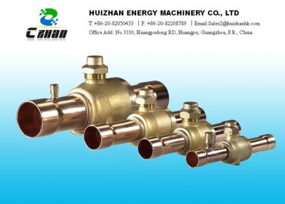 China Brass Air Conditioning  Valve Refrigeration Ball Valve For HCFC And HFC Refrigerants for sale