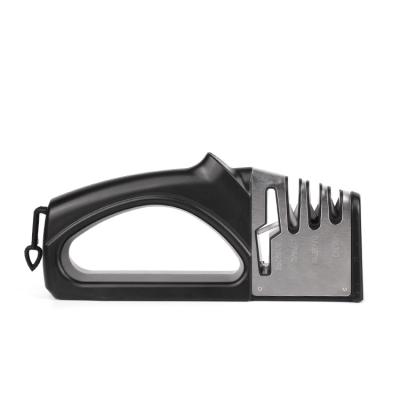 China Stocked 4 in 1 Good Use Essential Highly Efficient Convenient Knife Tool Sharpener and Scissor Work Sharp Knife for sale