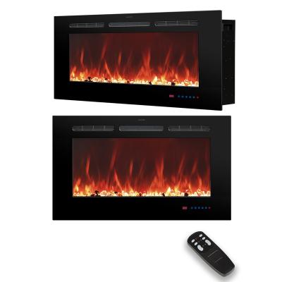 China LED Flame Lights Luxstar 36 Inch Modern Recessed Electric Fireplace Heaters Perfect For Small To Medium Sized Rooms Electric Fireplace Insert for sale