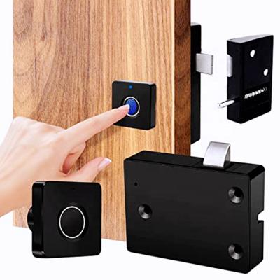 China Plastic Fingerprint Smart Room Lock Keyless Biometric Cabinet Lock For Warehouse for sale